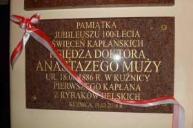 2016-03-19 - Odsłonięcie i poświęcenie tablicy ks. Anastazego Muży
